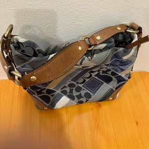 Coach denim antique purse